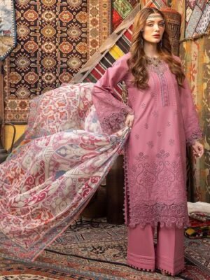 Heavy Embroidered Lawn Suit with Chikankari Work