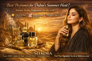 Slekora luxury Arabic perfumes for UAE โ Oud, Amber, Musk, Citrus & Floral fragrances, 100% made in Dubai, long-lasting premium scents